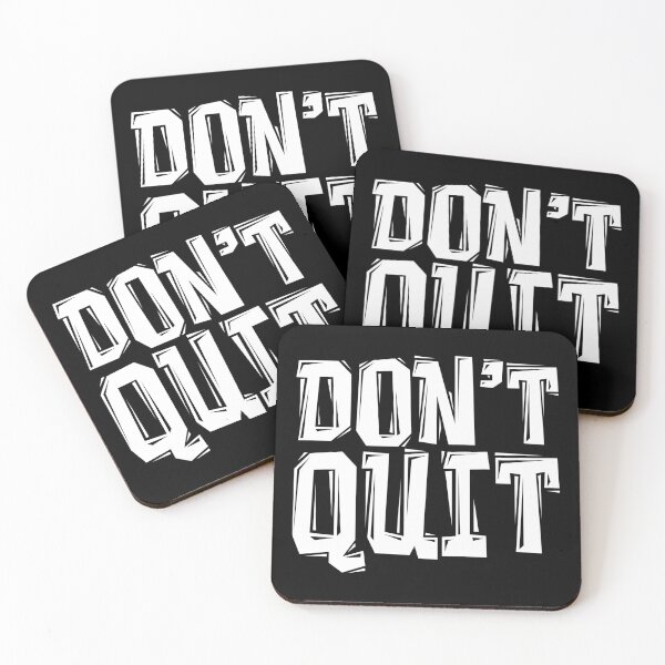 Item preview, DON'T Quit - Gym Motivational Quotes designed and sold by typoinspired.