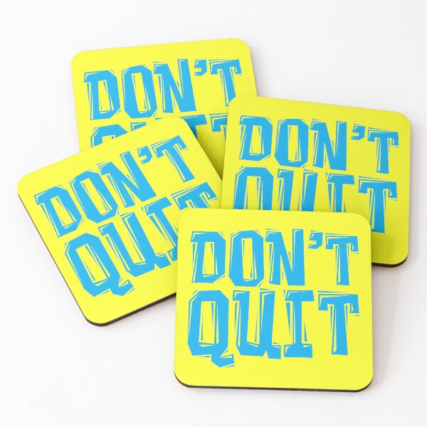 Item preview, DON'T Quit - Gym Motivational Quotes designed and sold by typoinspired.