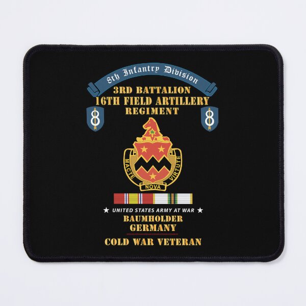 Item preview, 8th Infantry Division Scroll - 3rd Bn, 16th Field Artillery Regiment - Baumholder Germany - Cold War Vet w COLD SVC X 300 designed and sold by Military Insignia Products.