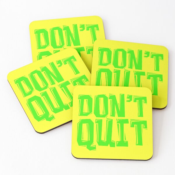 Item preview, DON'T Quit - Gym Motivational Quotes designed and sold by typoinspired.