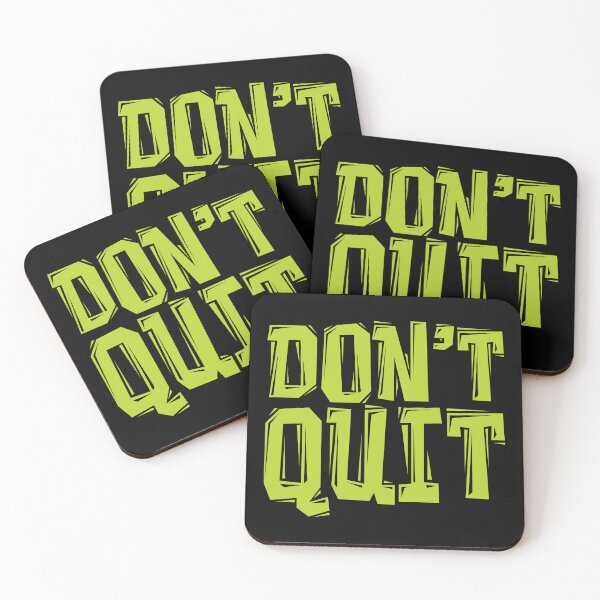 Item preview, DON'T Quit - Gym Motivational Quotes designed and sold by typoinspired.