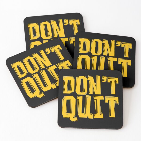Item preview, DON'T Quit - Gym Motivational Quotes designed and sold by typoinspired.