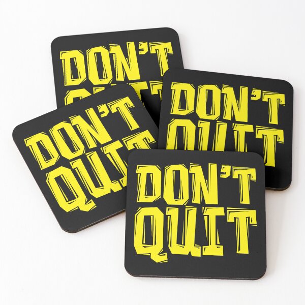 Item preview, DON'T Quit - Gym Motivational Quotes designed and sold by typoinspired.