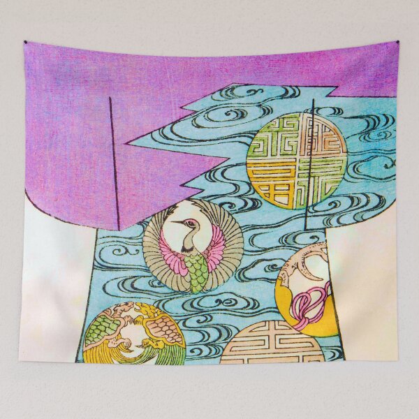 Item preview, Symbols of Harmony on Flowing Waters - Enhanced designed and sold by WheelieGdArt.