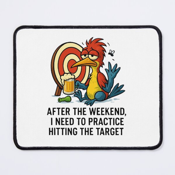 Item preview, Funny Woodpecker Meme – After Weekend Training Target designed and sold by OxiSkor.