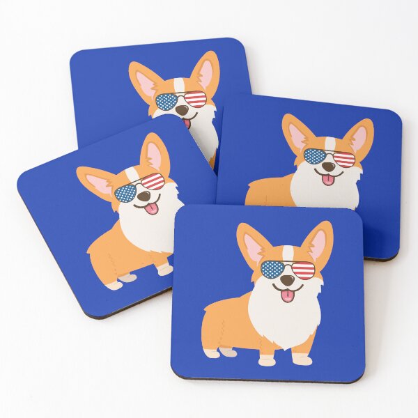 Item preview, Corgi Dog American Flag Sunglasses 4th of July designed and sold by EstelleStar.