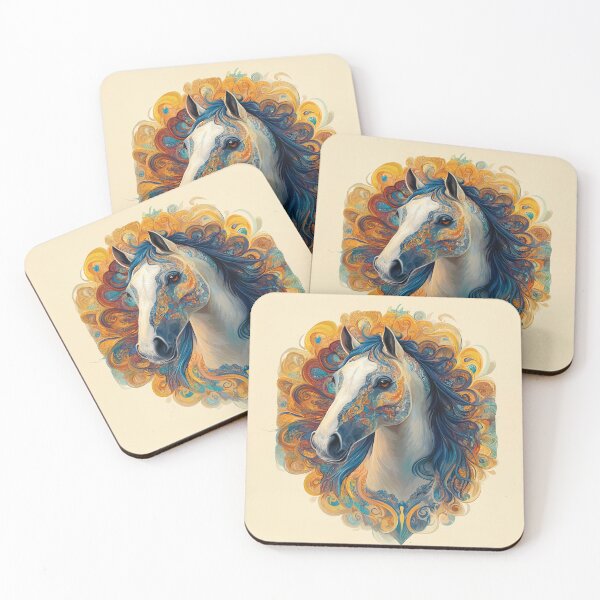 Item preview, A beautiful Arabian horse design with a radial pattern composition. designed and sold by HEMRO.