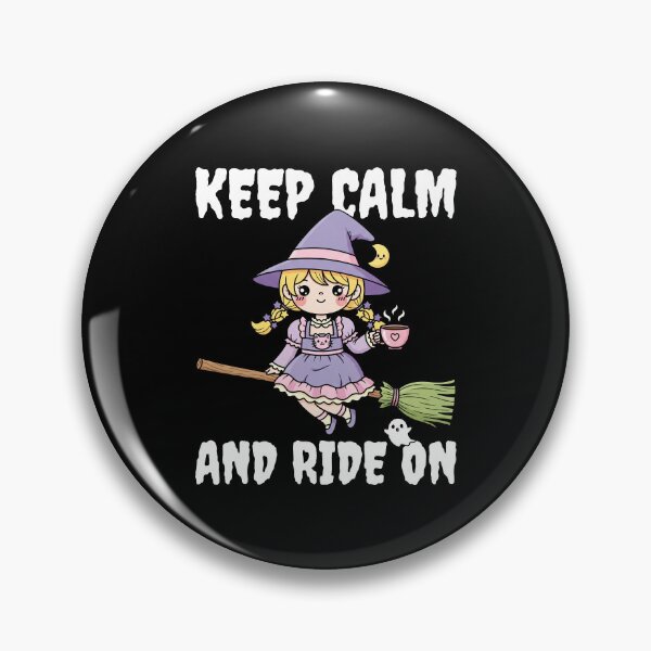 Item preview, KEEP CALM AND RIDE ON - WITCH HALLOWEEN designed and sold by KEF Custom.