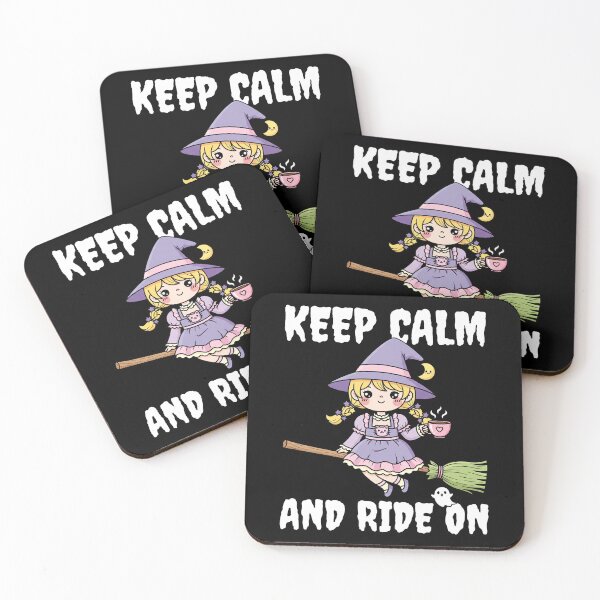 Item preview, KEEP CALM AND RIDE ON - WITCH HALLOWEEN designed and sold by KEF Custom.