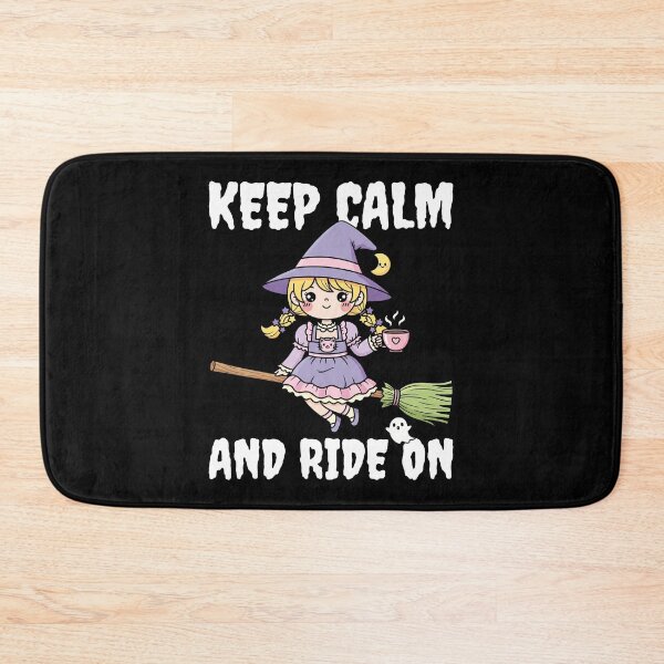 Item preview, KEEP CALM AND RIDE ON - WITCH HALLOWEEN designed and sold by KEF Custom.