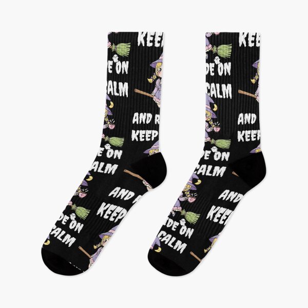 Item preview, KEEP CALM AND RIDE ON - WITCH HALLOWEEN designed and sold by KEF Custom.
