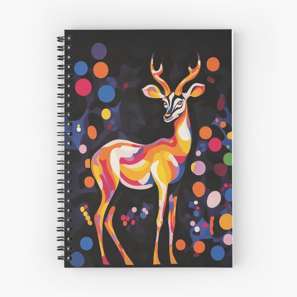 Item preview, A stylized graphic design of an antelope composed of various blobs. designed and sold by HEMRO.