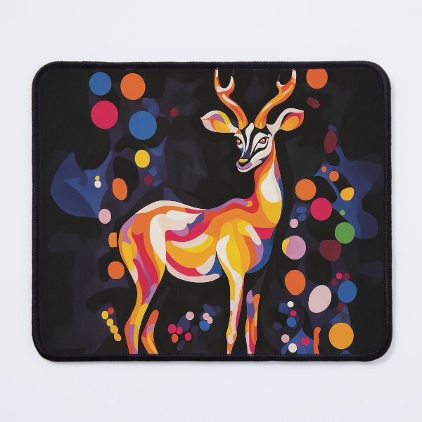 Item preview, A stylized graphic design of an antelope composed of various blobs. designed and sold by HEMRO.