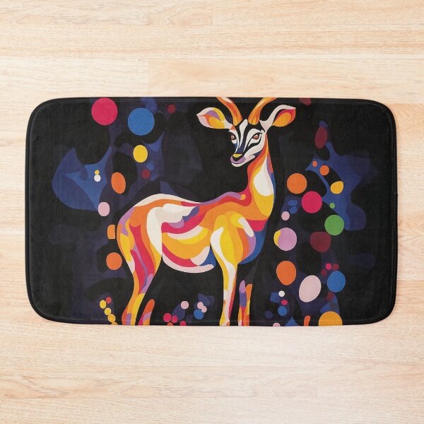 Item preview, A stylized graphic design of an antelope composed of various blobs. designed and sold by HEMRO.