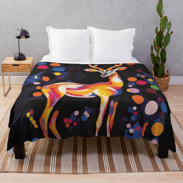 Item preview, A stylized graphic design of an antelope composed of various blobs. designed and sold by HEMRO.