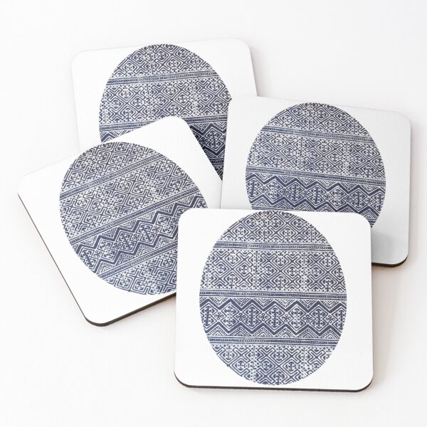 Item preview, Indigo Tribal Pattern – Geometric Ethnic Boho Design designed and sold by PimTribe.