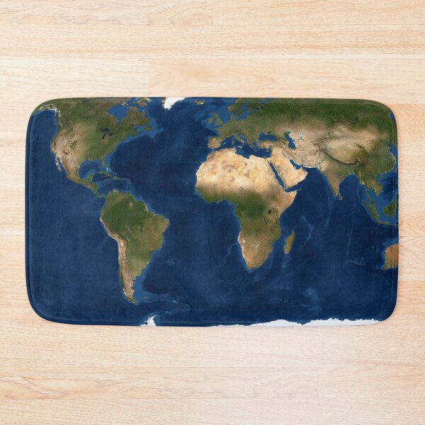 Item preview, Map of the Earth Realistic Satelite Map Without Borders designed and sold by Tiffany Munro.