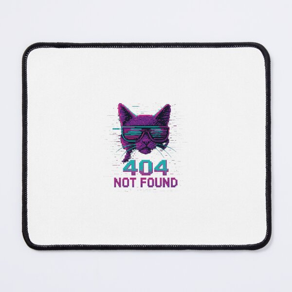 Item preview, 404 Cat from the Future – Cyberpunk Glitch Art Poster designed and sold by Custom-Arts-AI.