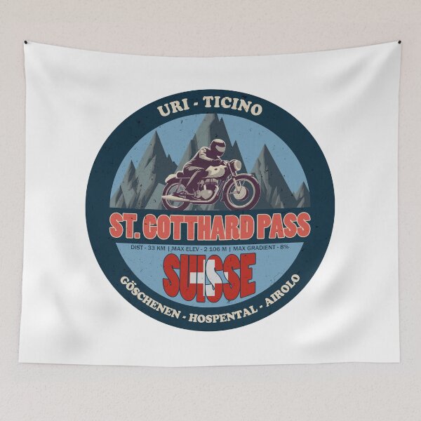 Item preview, St. Gotthard Pass, Uri - Ticino, Swiss, Switzerland designed and sold by Wanderful-roads.