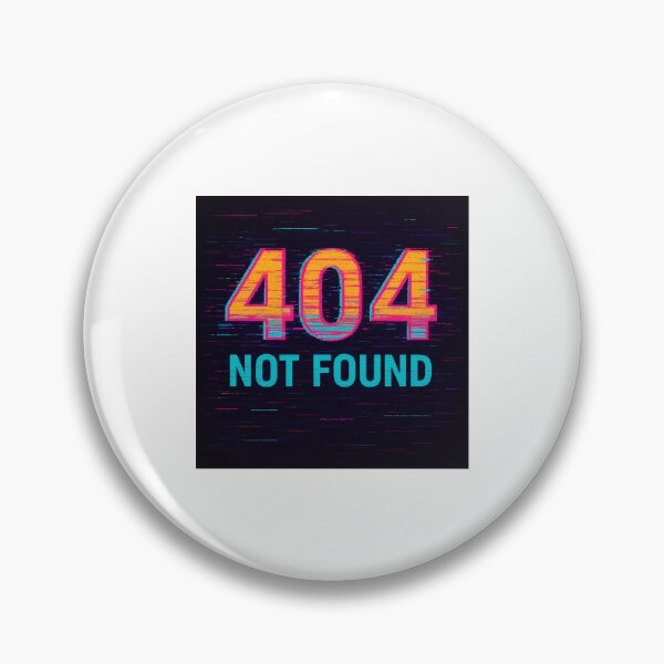 Item preview, 404 Not Found – Retro Futuristic Neon Cyberpunk Print designed and sold by Custom-Arts-AI.