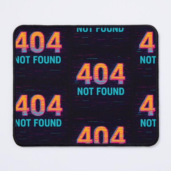 Item preview, 404 Not Found – Retro Futuristic Neon Cyberpunk Print designed and sold by Custom-Arts-AI.