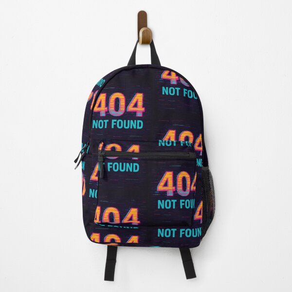 Item preview, 404 Not Found – Retro Futuristic Neon Cyberpunk Print designed and sold by Custom-Arts-AI.