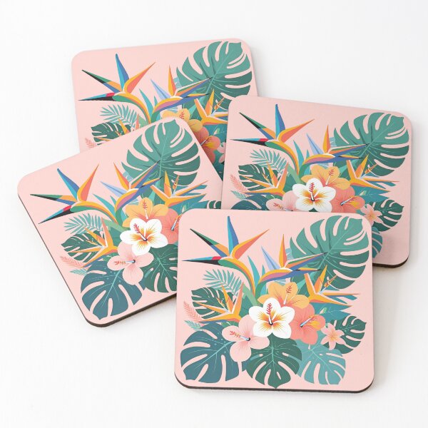 Item preview, Flowers Tropical Hibiscus Monstera Bird of Paradise Bouquet designed and sold by SynizesisShop.