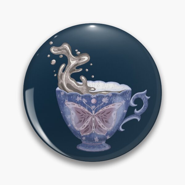 Item preview, Fine china blue teacup designed and sold by pinkyfish1010.