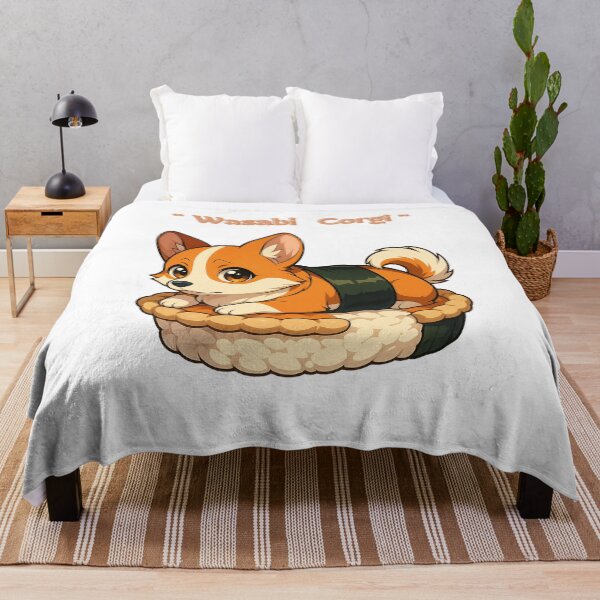 Item preview, Wasabi Corgi – Cute Sushi Dog Illustration designed and sold by Apple-Design369.