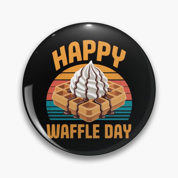 Artikelvorschau, Happy Waffle Day Frühstückswaffeln entworfen und verkauft von Sunset4Bones.