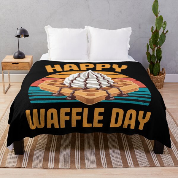 Item preview, Happy Waffle Day Breakfast Waffles designed and sold by Sunset4Bones.
