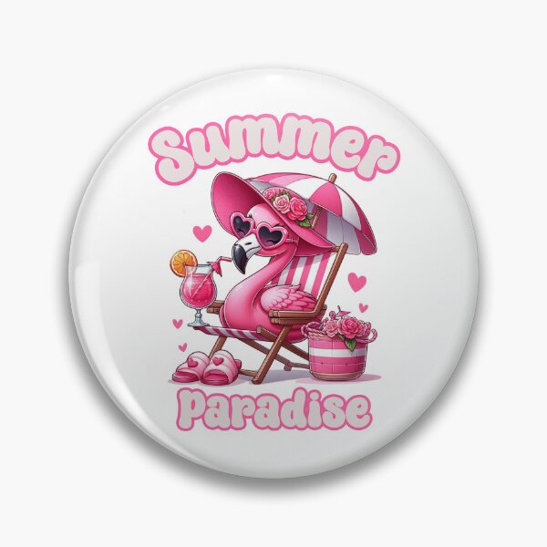Item preview, Flamingo Summer Glamorous Cocktail Heart designed and sold by La  Fabrik.