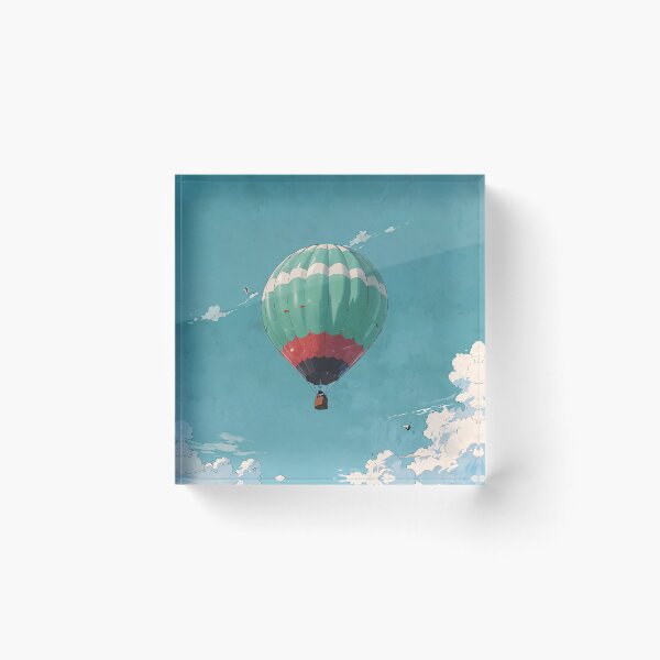Item preview, Sky Journey Hot Air Balloon Illustration designed and sold by KiraChie.