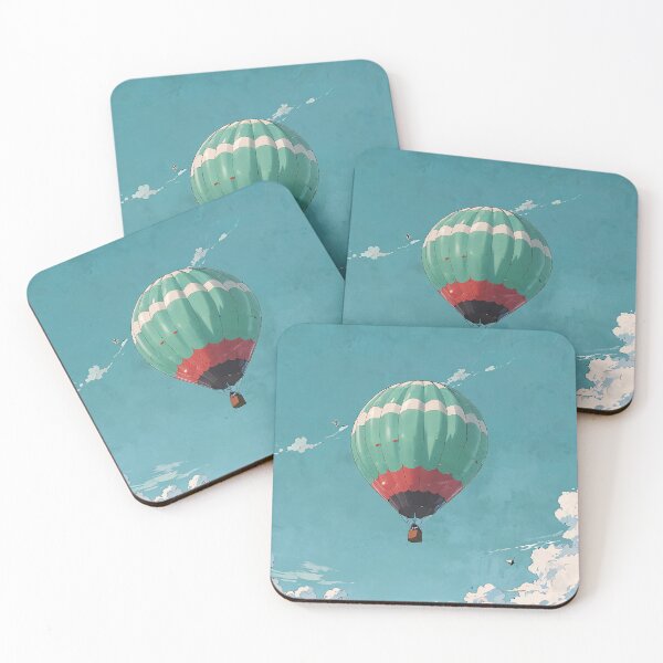 Item preview, Sky Journey Hot Air Balloon Illustration designed and sold by KiraChie.