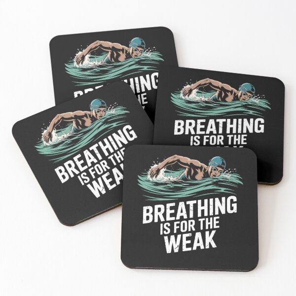 Item preview, Breathing Is For The Weak - Swimming Swimmer Water Sports designed and sold by Sunset4Bones.