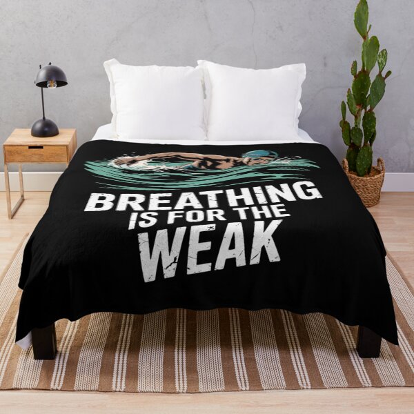 Item preview, Breathing Is For The Weak - Swimming Swimmer Water Sports designed and sold by Sunset4Bones.
