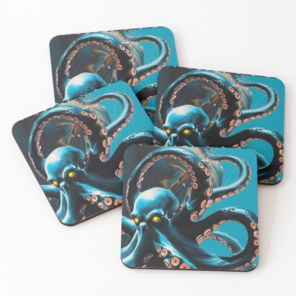 Item preview, pulpo azul intrépido del mar designed and sold by RodimusG1Art.