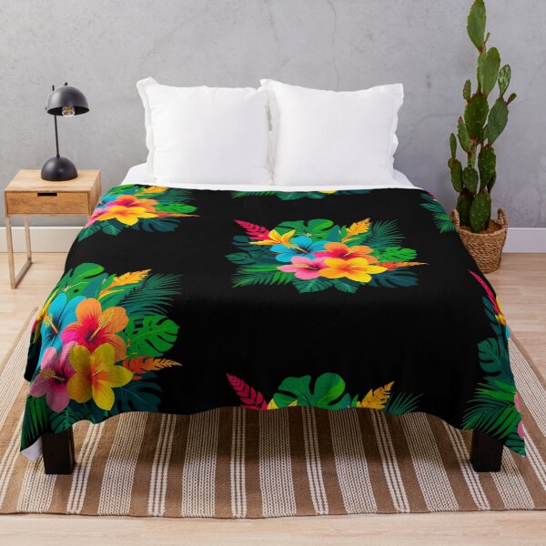 Item preview, Flowers Tropical Hibiscus Hawaiian Monstera Leaves Bouquet designed and sold by SynizesisShop.