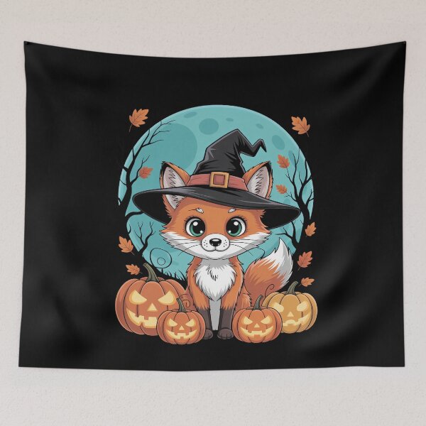 Item preview, Pumpkin Fox Halloween designed and sold by Sunset4Bones.