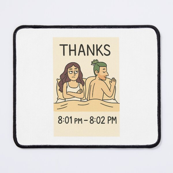Item preview, Funny Thanks Comic – Relationship Joke Cartoon Minimalist Humor Design designed and sold by Fleetwood1994.
