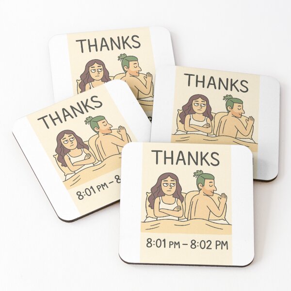 Item preview, Funny Thanks Comic – Relationship Joke Cartoon Minimalist Humor Design designed and sold by Fleetwood1994.