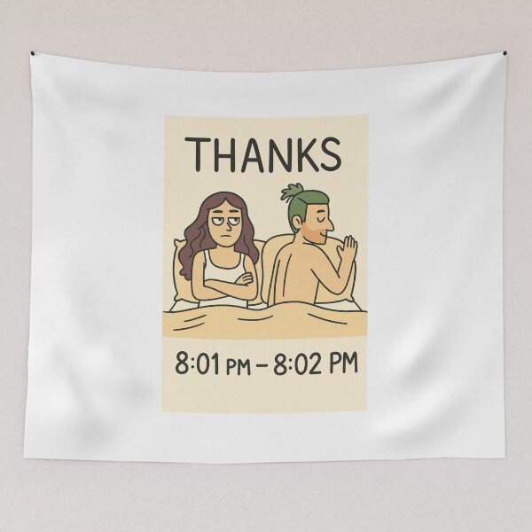 Item preview, Funny Thanks Comic – Relationship Joke Cartoon Minimalist Humor Design designed and sold by Fleetwood1994.