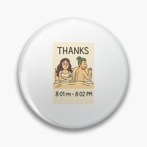 Item preview, Funny Thanks Comic – Relationship Joke Cartoon Minimalist Humor Design designed and sold by Fleetwood1994.