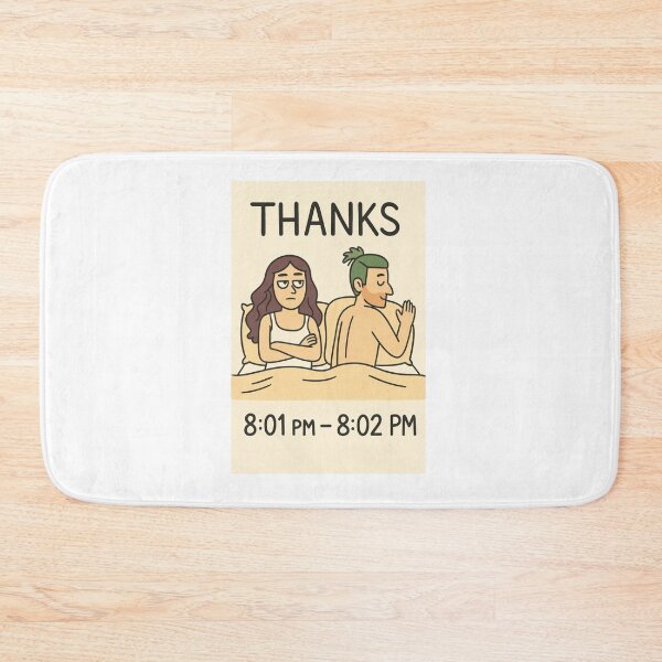 Item preview, Funny Thanks Comic – Relationship Joke Cartoon Minimalist Humor Design designed and sold by Fleetwood1994.
