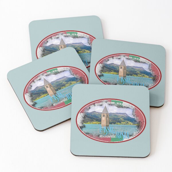 Item preview, Reschen Pass Passo di Resia Italy Austria Sticker T-Shirt 01 designed and sold by OuterShellUK.