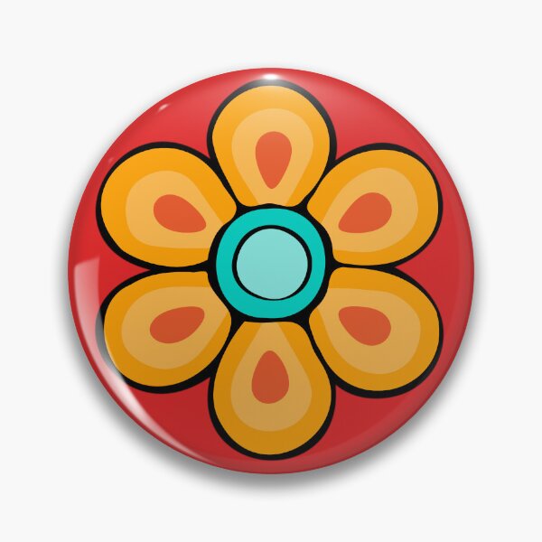 Item preview, Orange Hippy Flower designed and sold by ViaARTfactory.