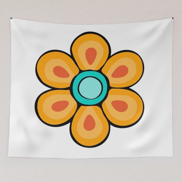 Item preview, Orange Hippy Flower designed and sold by ViaARTfactory.