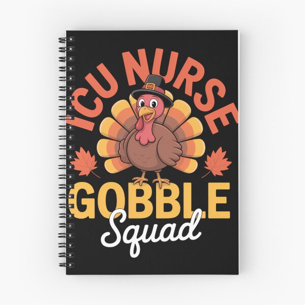 Item preview, ICU Nurse Gobble Squad Nurse Thanksgiving Turkey Day designed and sold by Sunset4Bones.