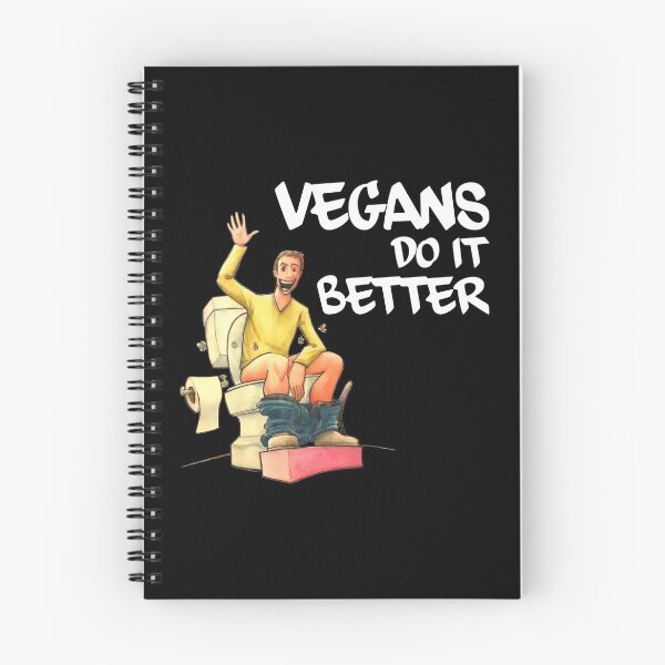 Item preview, Vegan Illustration Vegans do it Better Hand drawn Toilet Man designed and sold by Sardine Designs.