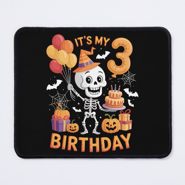 Item preview, Boo It's My 3rd Birthday Halloween Skeleton 3 Years Old designed and sold by Sunset4Bones.
